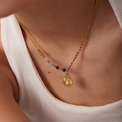 Delicate Bright Happy Pendant Necklace - Fesara