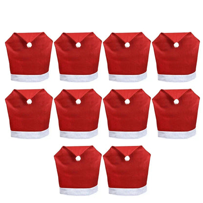 Festive Holiday Chair Covers for Dining Table