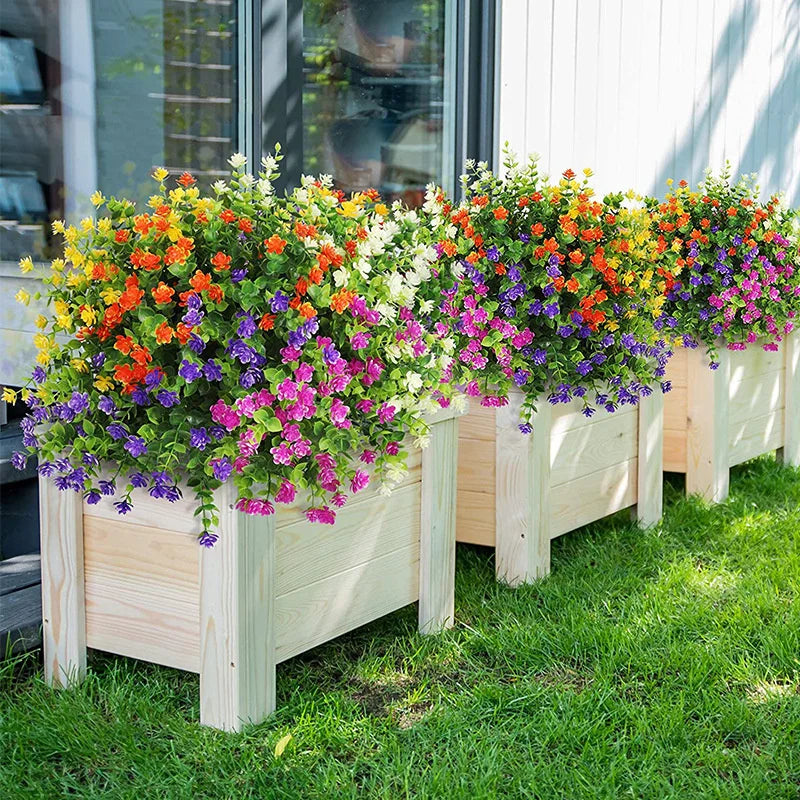Outdoor Artificial Flower Hanging Basket