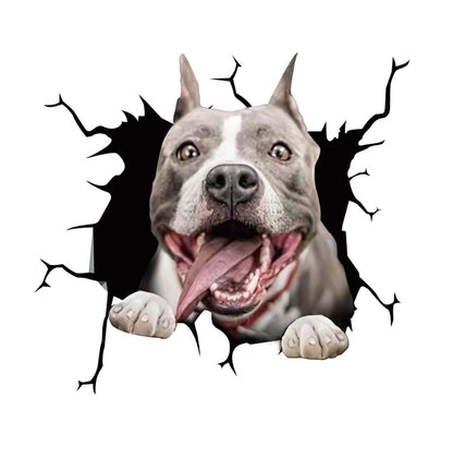Fun 3D Puppy Car Sticker Scratch Cover