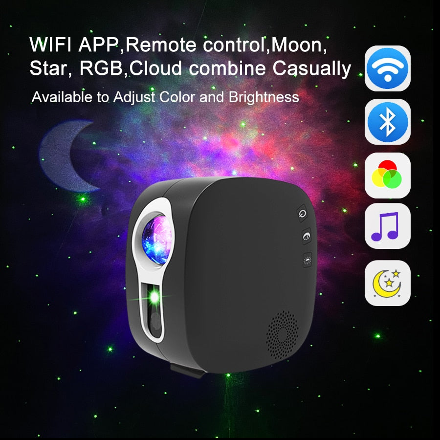 Cosmic Night Sky Star Projector Lamp
