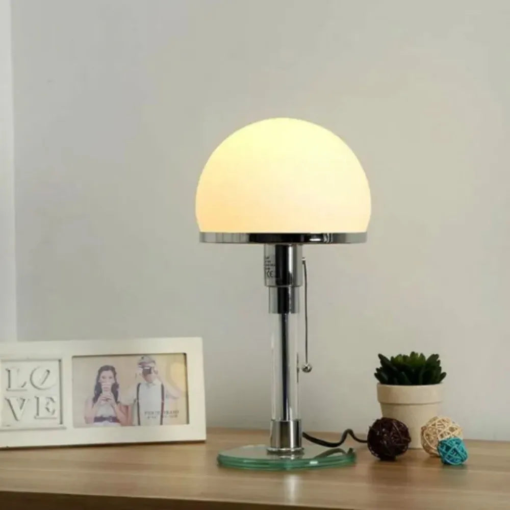 Sleek Simple Glass LED Desk Lamp for Home