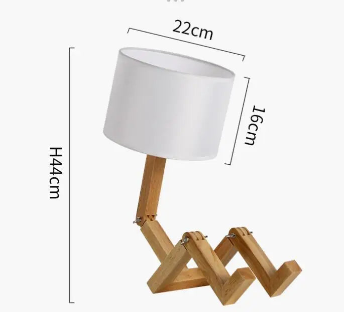 Fun Wooden Desk Lamp for Home Office