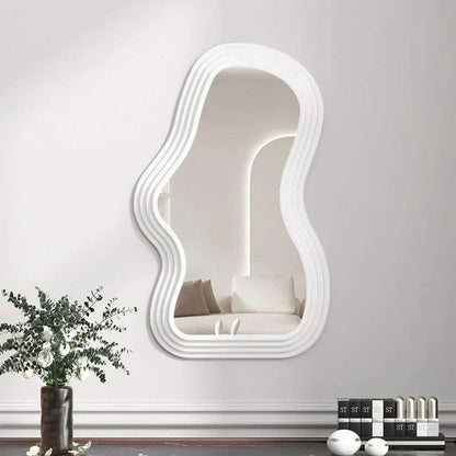 Plush Round Wall Mirror