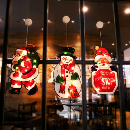 Colorful Christmas Window String Lights