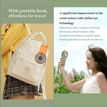 Compact Folding USB Fan with Clip