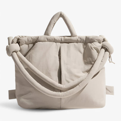 Chic Quilted Puffer Shoulder Bag - Fesara
