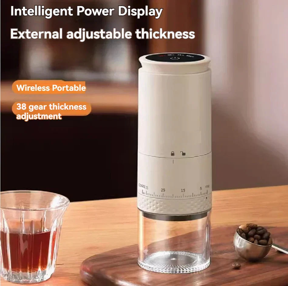 Compact 1500mAh USB Coffee Grinder