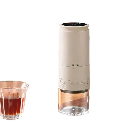 Compact Electric Coffee Grinder with Variable Grind Control
