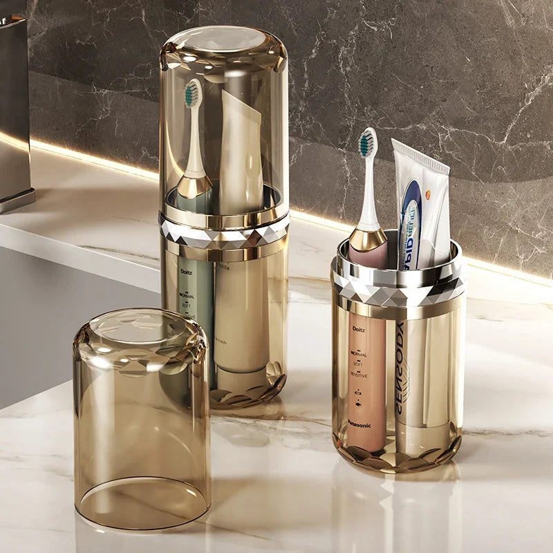 Portable Travel Toothbrush Case with Storage Container
