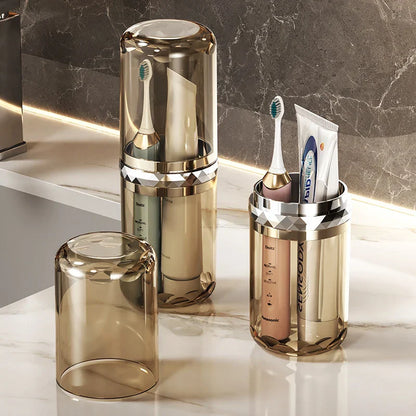 Portable Travel Toothbrush Case with Storage Container