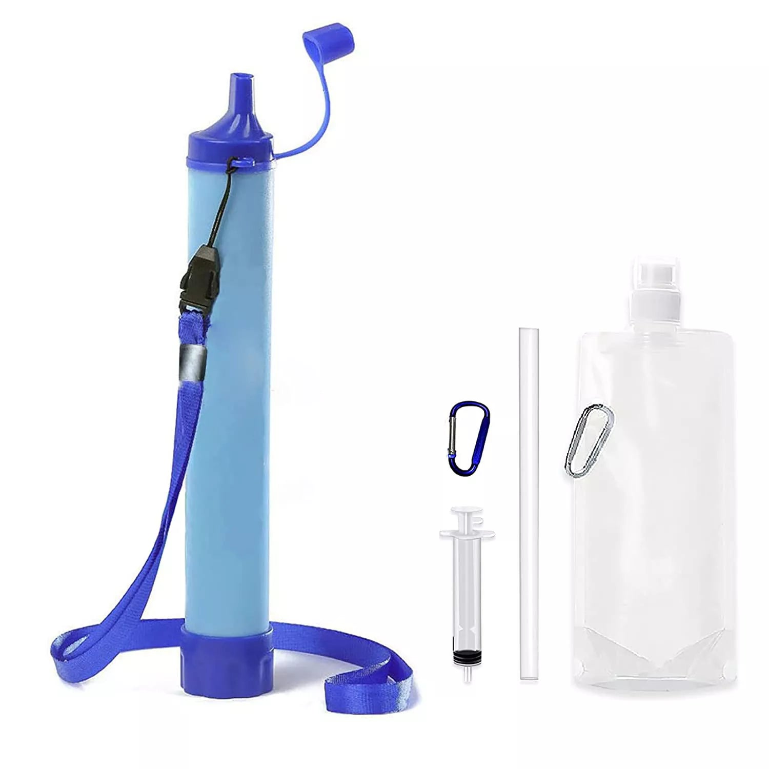 Portable Water Filter with Four-Speed Filtration System for Safe Drinking Water - Emergency Water Purifier-2