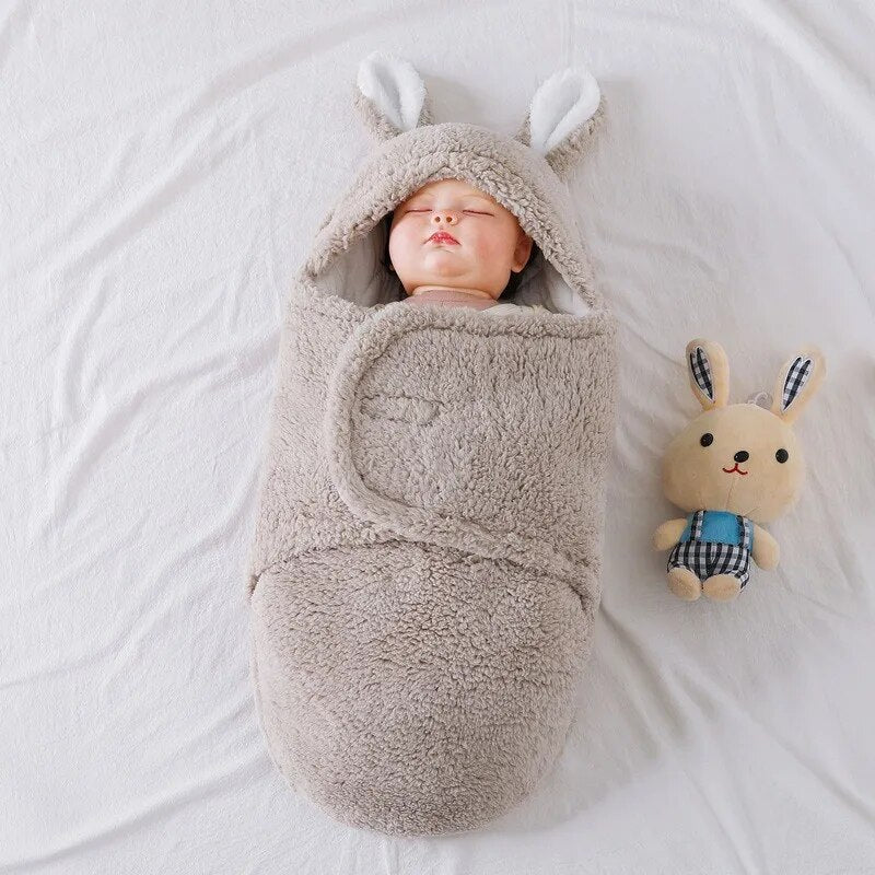 Cuddly Bunny Baby Sleep Sack Swaddle Blanket