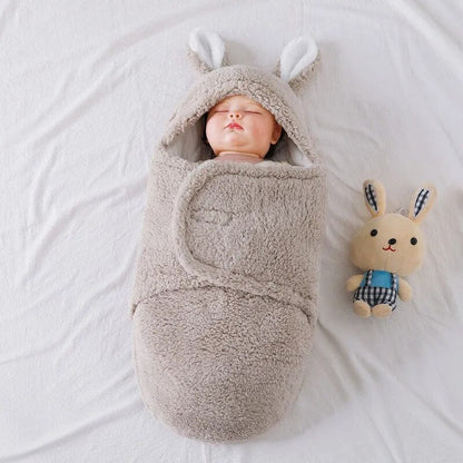 Cuddly Bunny Baby Sleep Sack Swaddle Blanket