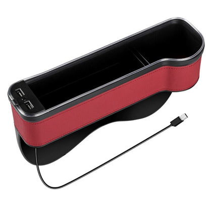 Premium Car Seat Storage USB Charger Organizer
