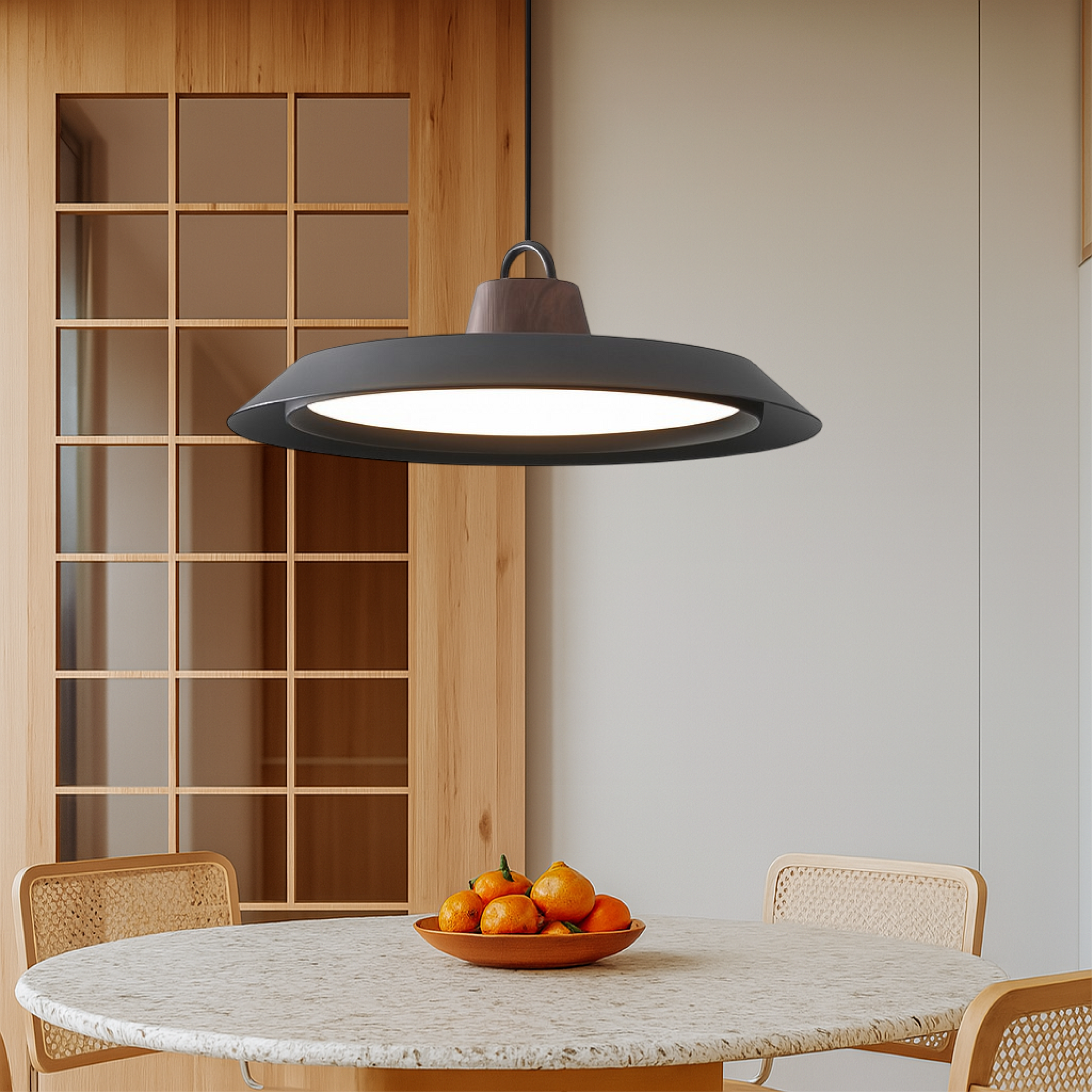 Rustic Wooden Pendant Light for Modern Dining Room - Fesara