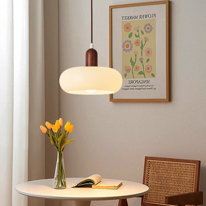 Simple Nordic Cream Hanging Light - Fesara
