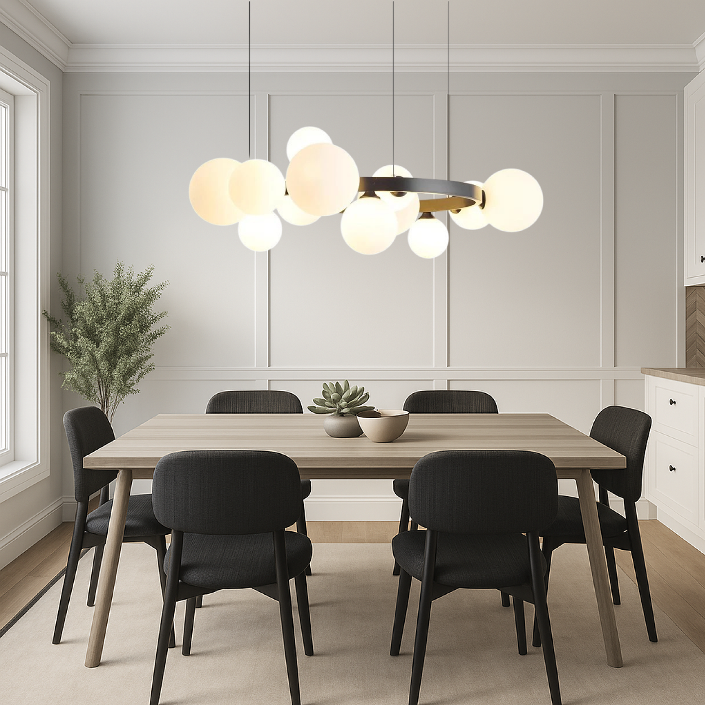 Elegant Nordic Style Dining Room Lighting Fixture - Fesara