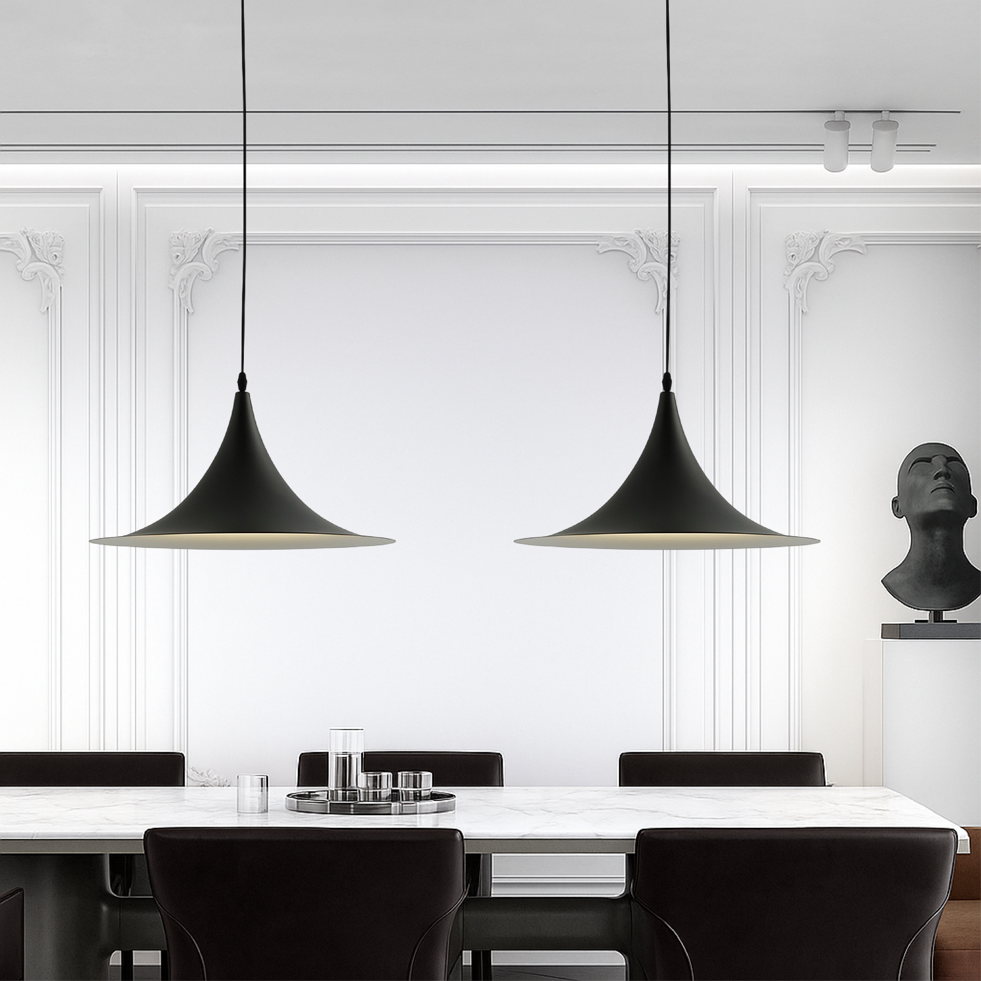 Scandinavian saucer pendant lamp 4