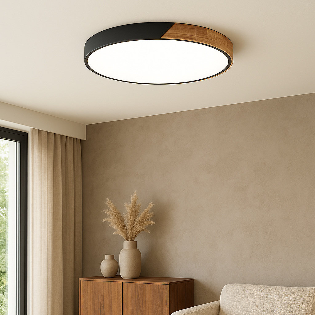 Modern Nordic Wood Ceiling Light - Fesara
