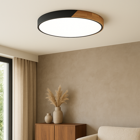 Modern Nordic Wood Ceiling Light - Fesara