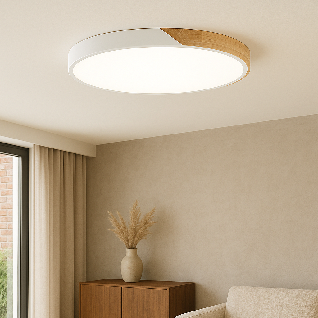 Scandinavian wooden ceiling lamp 1