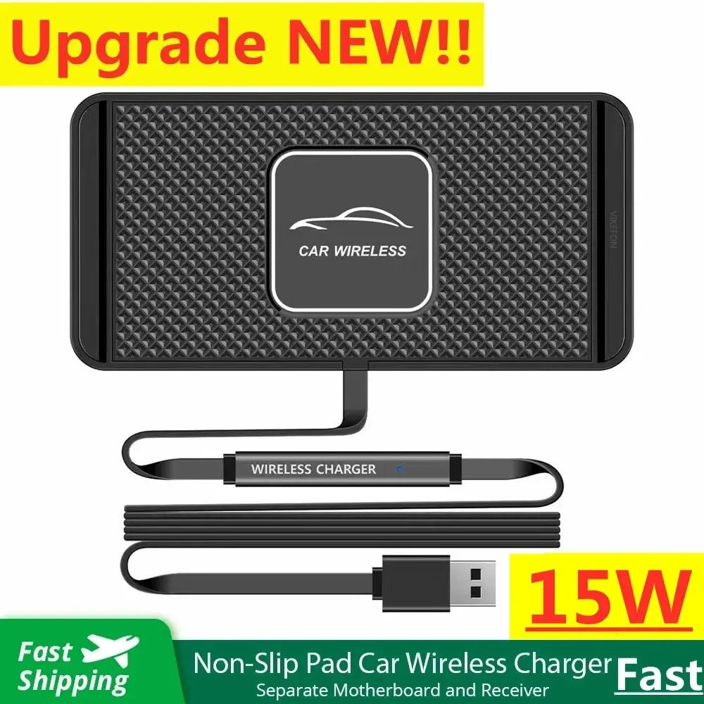Fast Wireless Charging Pad for iPhone & Samsung Phones