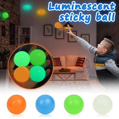 Glowing Bouncy Balls for Kids Night Play