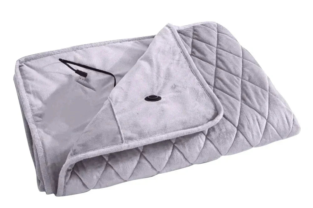Cozy Electric Neck Scarf with USB Charger - Fesara