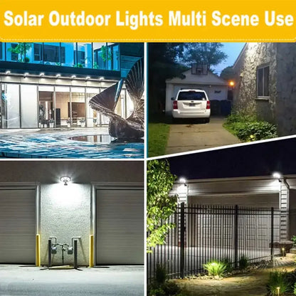 Bright Solar Powered Outdoor Security Light with Motion Sensor