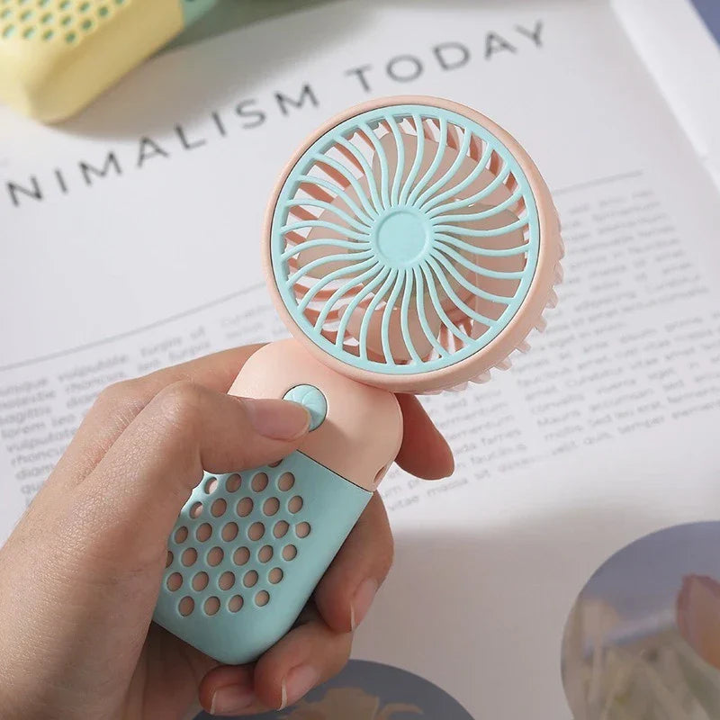 Compact Rechargeable Mini Hand Fan with Fragrance