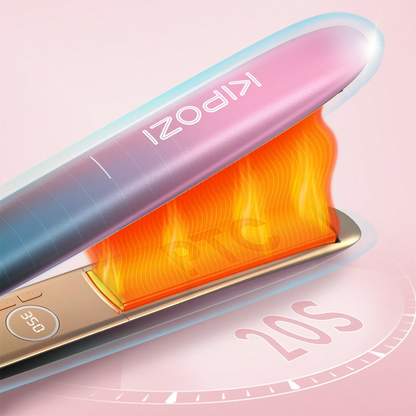 Premium Rose Gold Flat Iron & Curling Tool