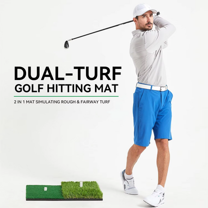Compact Golf Practice Mat with Tee for Home Use