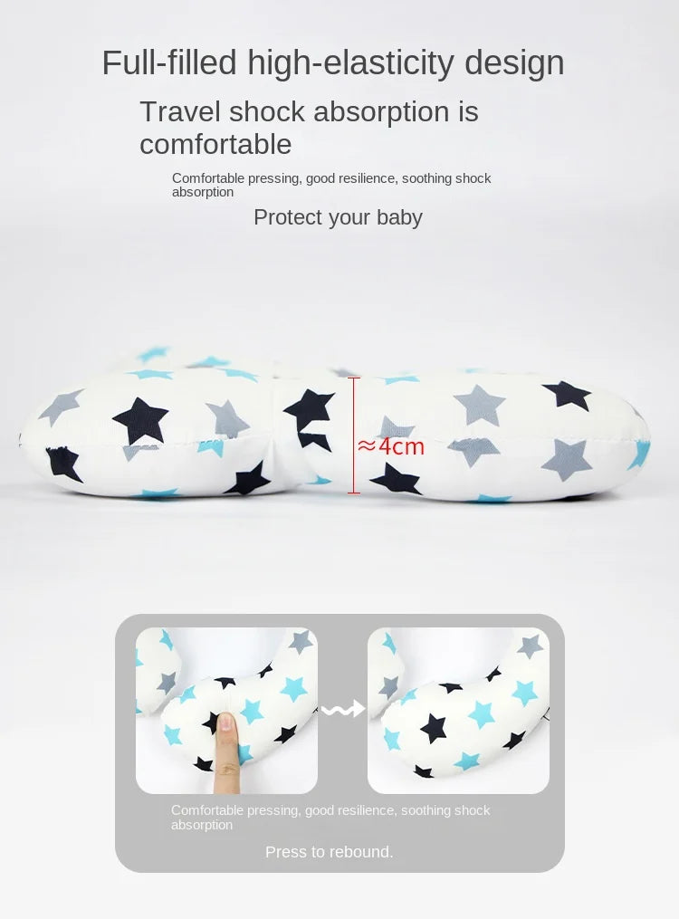 Soft Baby Head Support Pillow for Car Seat and Stroller