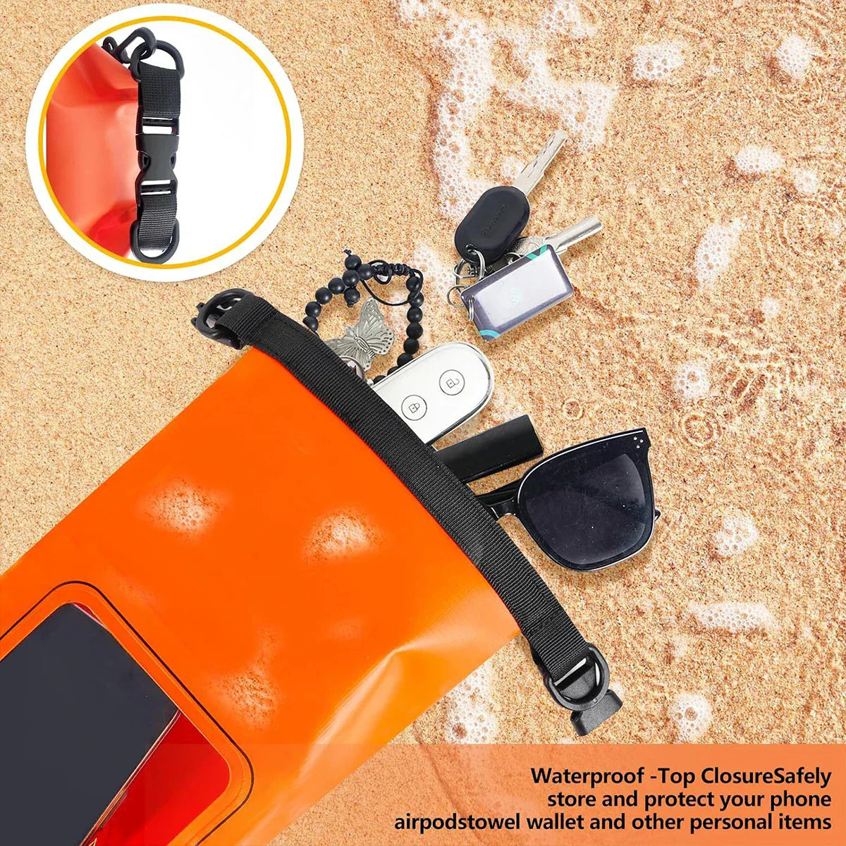 Waterproof Dry Bag with Phone Window for Swimming