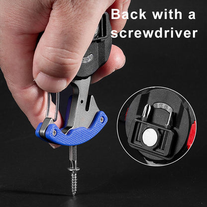 Portable 7in1 LED Flashlight Keychain Lamp