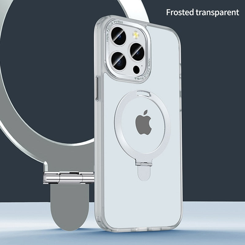 Clear Protective Magsafe Phone Case with Ring Holder
