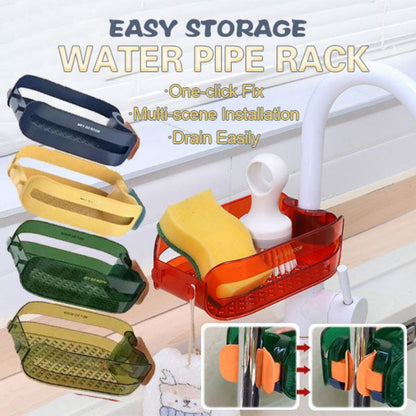 Space Saving Sink Caddy Sponge Rack Organizer