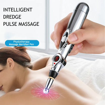 Professional Acupuncture Massage Pen - 5 Interchangeable Heads - Fesara