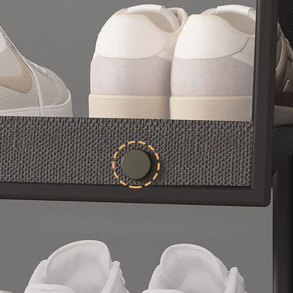 Clear Stackable Shoe Organizer Cabinet