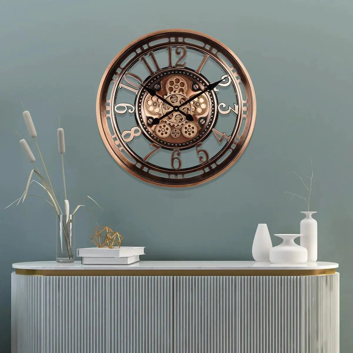 Vintage Metal Office Wall Clock