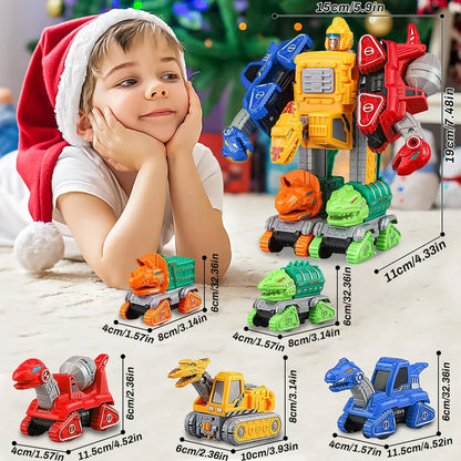 Fun 5 in 1 Transforming Car Toy Set