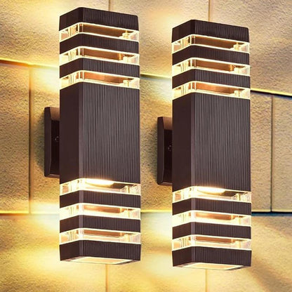 Outdoor LED Wall Lamp - Waterproof Up Down Light Fixture - Fesara