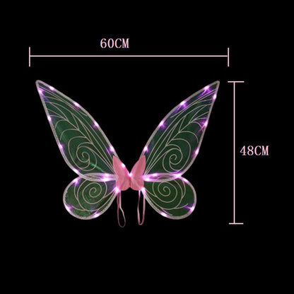 Sparkly Iridescent Angel Wings - Fesara