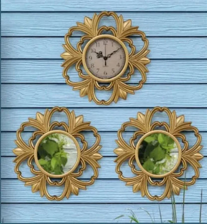 Elegant Watch and Decorative Mirror Set