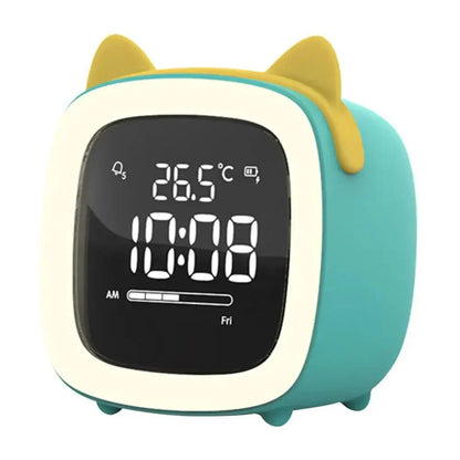 Fun Kids LED Clock with Nightlight and Rechargeable Battery