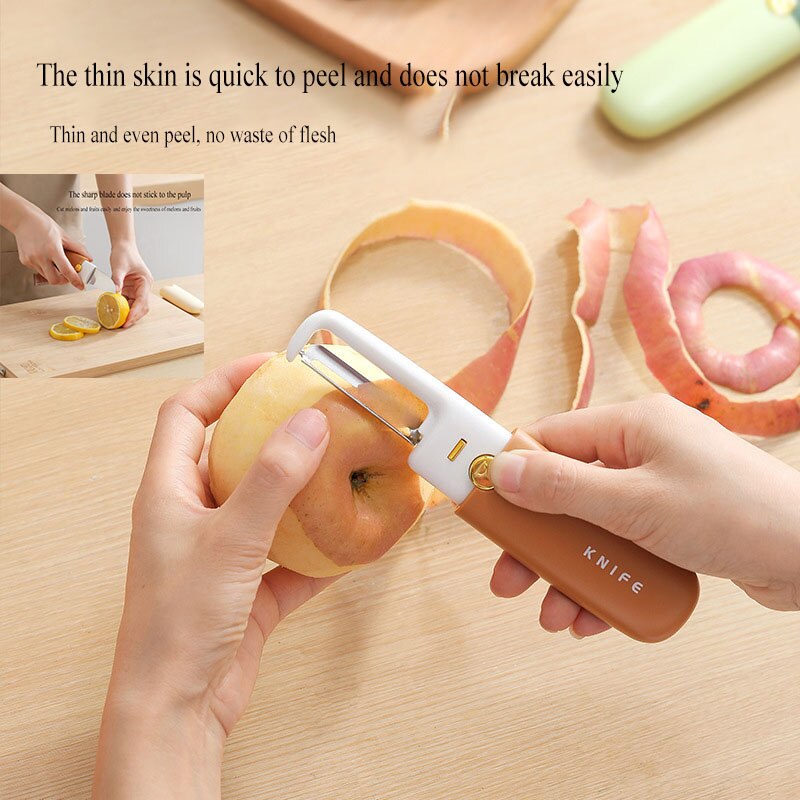 Compact 3-in-1 Pocket Peeler Knife