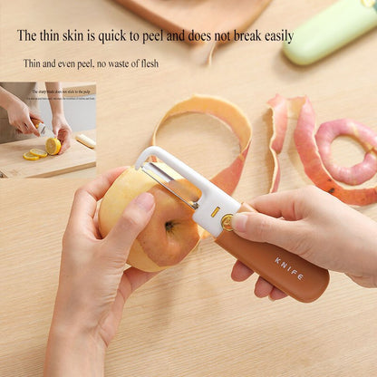 Compact 3 in 1 Travel Peeler Knife