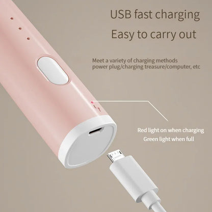 Portable Electric Milk Frother with 2 Interchangeable Tips