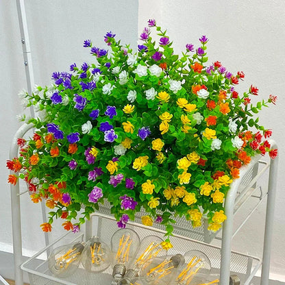 Outdoor Artificial Flower Hanging Basket